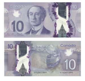 $10 CAD Scheine